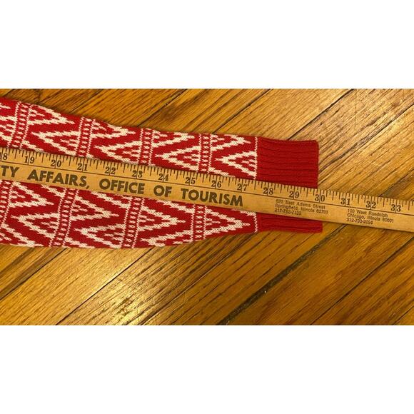 NWT 33 Degrees Mens Ugly Christmas Sweater Llama Men’s Medium $64 Red White - Picture 9 of 10